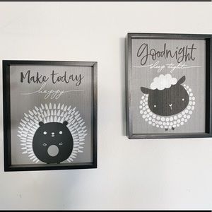 Black and White Nursery Artwork
